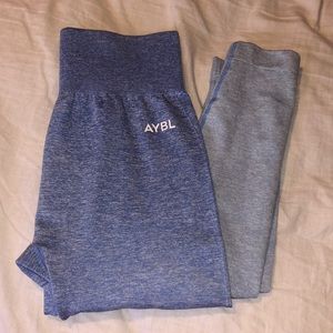 AYBL seamless blue ombré leggings